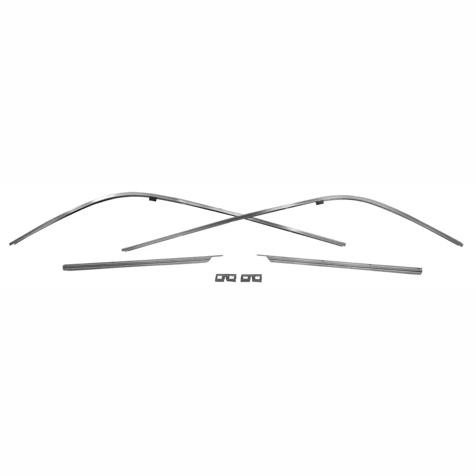 1967-1969 Chevy Camaro or Pontiac Firebird Roof Rail Weatherstrip Retainer 6Pcs