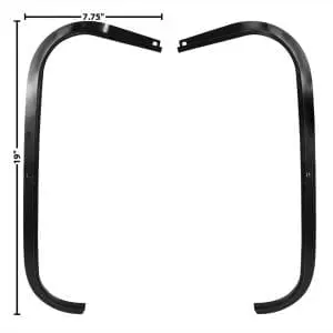 1967-1969 Chevy Camaro or Pontiac Firebird Trunk Weatherstrip Channel Pair