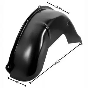 1967-1969 Chevy Camaro or Pontiac Firebird Wheelhouse Deep Tub 6" Inner Driver Side (LH)