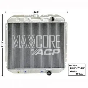 1967-1969 Ford Mustang Radiator Aluminum 3Row V8