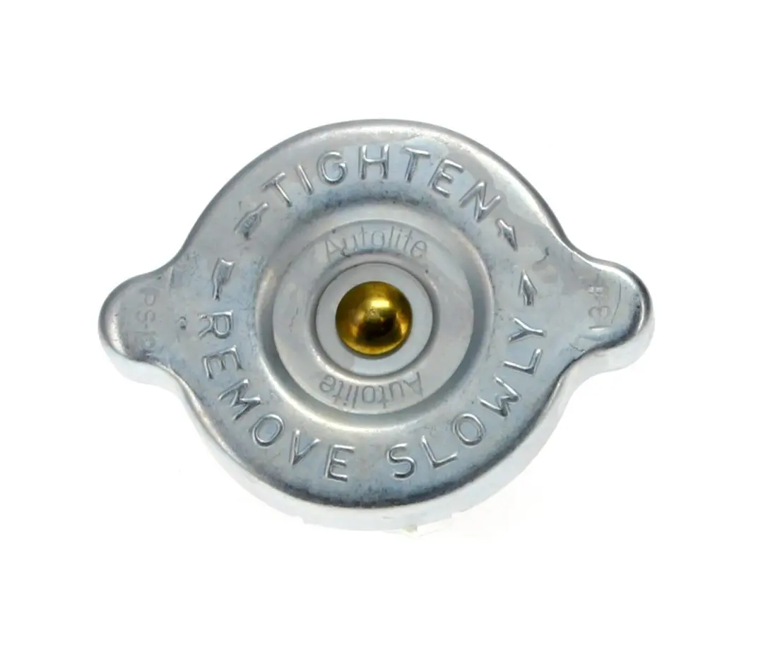 1967-1969 Ford|Mercury Falcon|Mustang|Cougar|Fairlane|Ranchero|Torino|Comet|Cyclone|Montego|Galaxie|Monterey|Marauder|Thunderbird Radiator Cap Zinc OE Style-X357-8467-Z