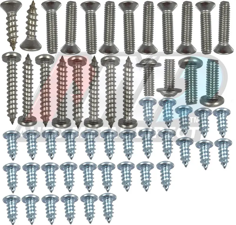 1967-1969 Plymouth Barracuda Exterior Trim Screw Kit-SWA-271222