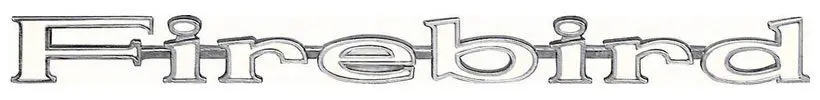 1967-1969 Pontiac Firebird Fender Emblem Firebird