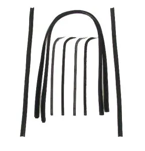 1967-1970 Ford F-Series Pickup Truck Beltline Molding and Glass Run Channel 8 PC Kit - Driver and Passenger-WFK211167CA