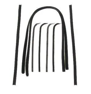 1967-1970 Ford F-Series Pickup Truck Beltline Molding and Glass Run Channel 8 PC Kit - Driver and Passenger-WFK211167CA