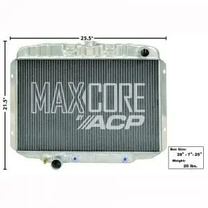 1967-1970 Ford Mustang Radiator Aluminum 2Row V8