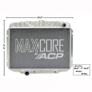 1967-1970 Ford Mustang Radiator Aluminum 3Row V8