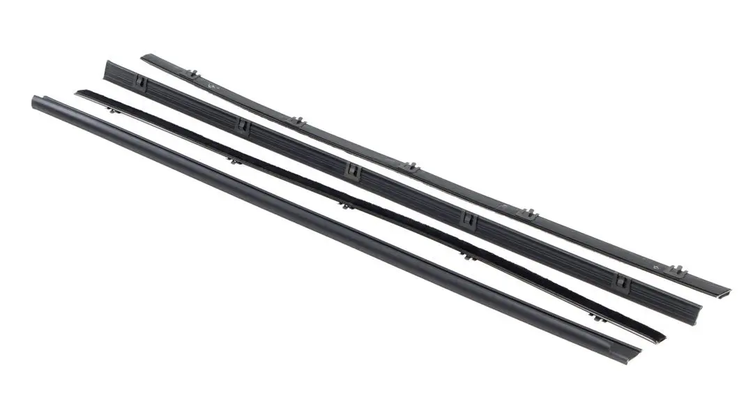 1967-1972 Chevrolet|GMC Blazer|Pickup Truck|Suburban|Jimmy Front Door Beltline Window Felts w/ Black Bead