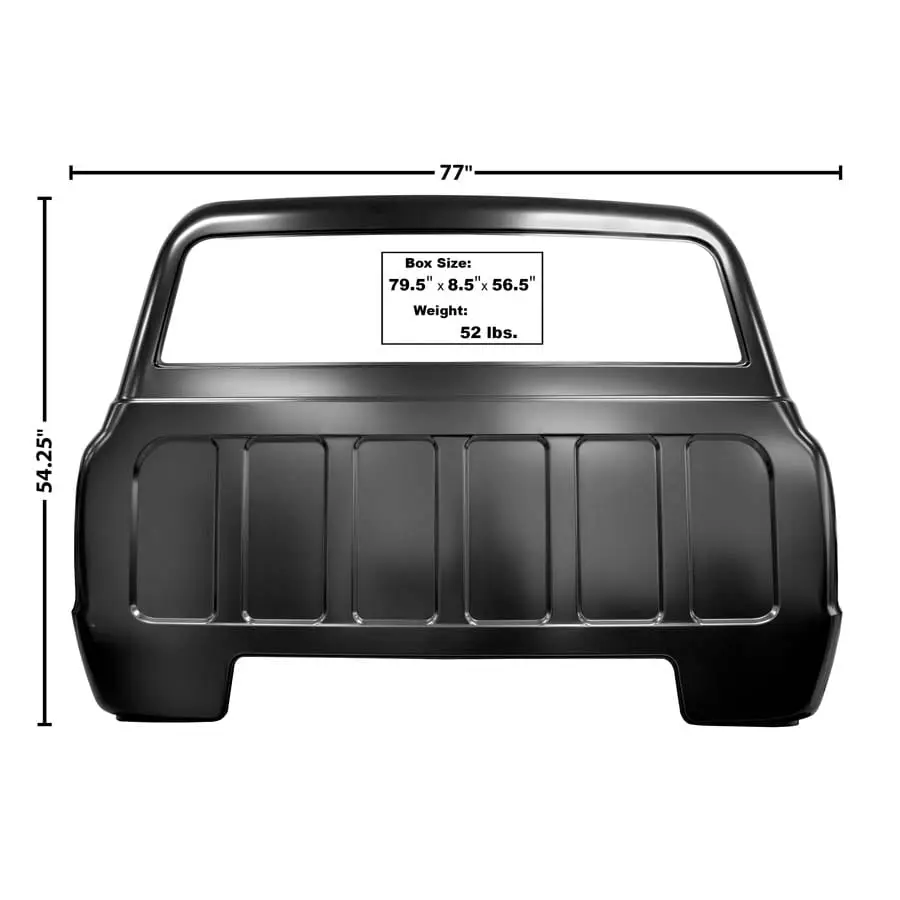 1967-1972 Chevrolet/GMC Pickup Cab Back Panel Big Window