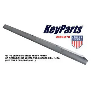 1967-1972 Chevrolet|GMC Pickup Truck Steel Floor Front or Rear Cross Sill