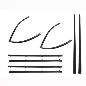 1967-1972 Chevrolet|GMC Suburban Beltline Molding and Run Channel 8 PC Kit - Driver and Passenger