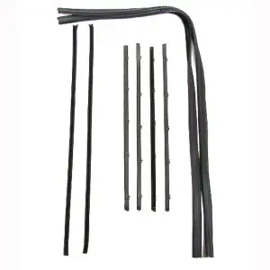 1967-1972 Chevrolet|GMC Suburban|C/K Pickup Truck Beltline Molding and Glass Run Channel 8 PC Kit - Driver and Passenger-WFK111167A