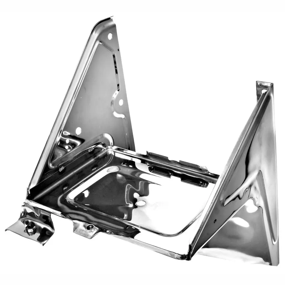 1967-1972 Chevy Pickup Truck Stainless Battery Tray Assembly with A/C Bracket