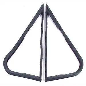 1967-1972 Ford F-Series Pickup Truck Vent Glass Weatherstrip Seal 2 PC Kit - Driver and Passenger-VWK211067