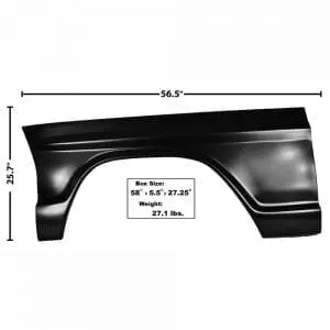 1967-1972 Ford Pickup Truck Fender Driver Side (LH)
