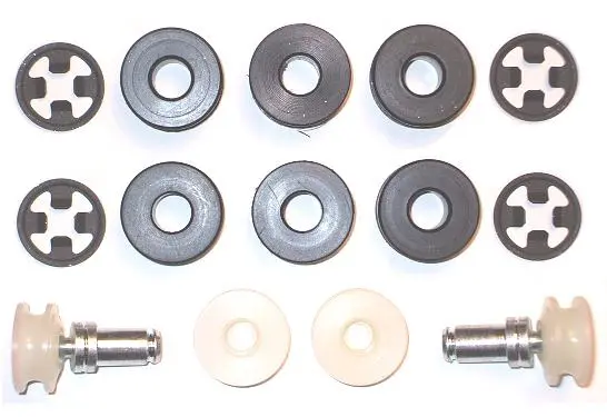 1967-1972 Plymouth|Dodge Dart|Demon|Barracuda|Duster|Scamp|Valiant Quarter Window Roller Kit-SWA-280084
