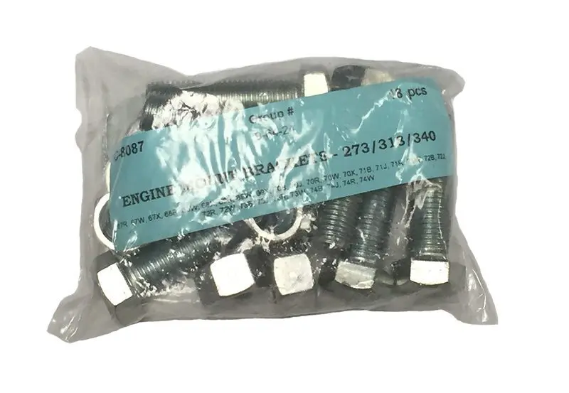 1967-1975 Plymouth|Dodge Dart|Demon|Charger|Coronet|Super Bee|Challenger|Barracuda|Duster|Scamp|Valiant|Belvedere|GTX|Road Runner|Satellite|Superbird Engine Mount Bracket Bolt Kit-AMKH-C-8087