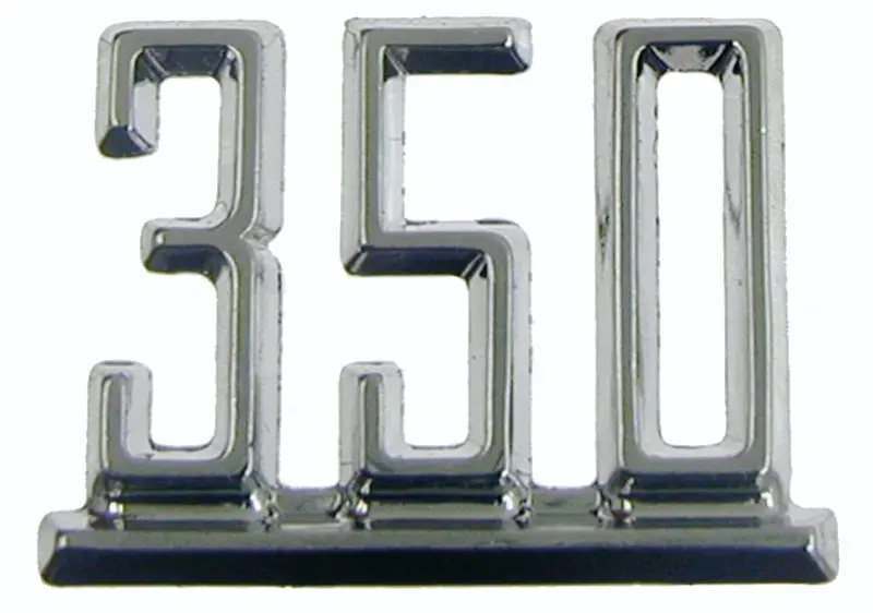 1967 Chevrolet Camaro Fender Emblem 350
