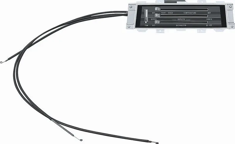 1967 Chevrolet|Pontiac Camaro|Firebird Heater Control Assbly w/Cables