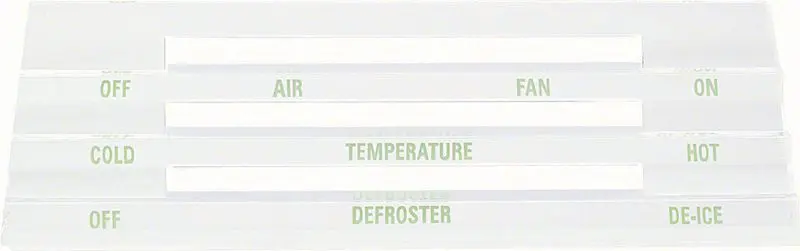 1967 Chevrolet|Pontiac Camaro|Firebird Heater Lens - Models w/o A/C-OERK-K593