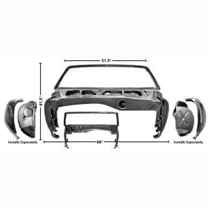 1967 Chevy Camaro Windshield/Cowl Assembly Convertible