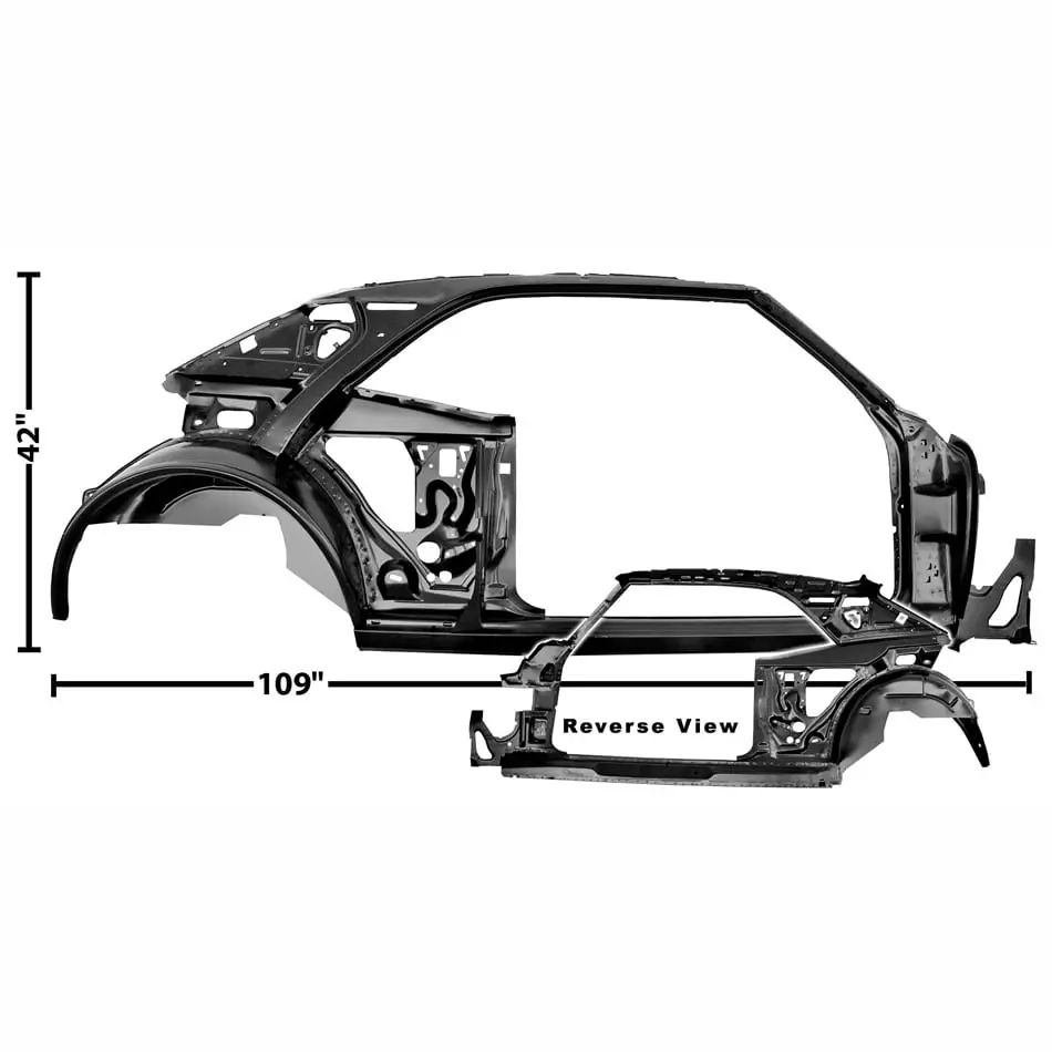 1967 Chevy Camaro or Pontiac Firebird Quarter/Door Frame Assembly Passenger Side (RH) Coupe