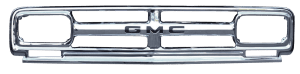 1967 GMC Pickup and Suburban Chrome Grille with GMC lettering-DYNM1275