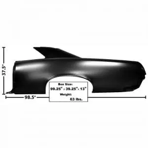 1967 Pontiac GTO Quarter Panel Full Driver Side (LH)