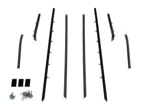 1968-1969 Chevrolet Camaro Convertible w/Standard Interior Window Sweeper 8pc Kit-MMPWC2008-19
