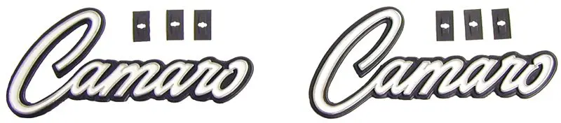 1968-1969 Chevrolet Camaro Interior Door Panel Emblems w/Clips