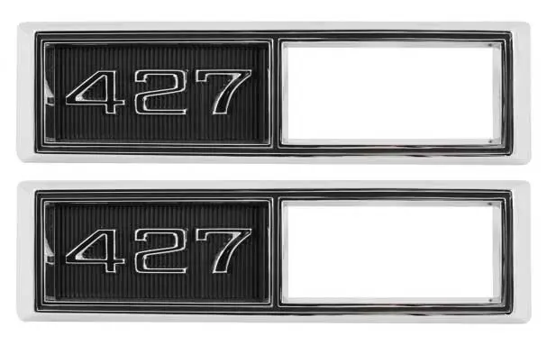 1968-1969 Chevrolet Chevelle|Malibu|Nova|El Camino|Impala|Bel Air|Biscayne|Caprice|Chevy II Side Marker Bezels Front 427