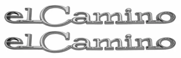 1968-1969 Chevrolet El Camino Bedside Emblems
