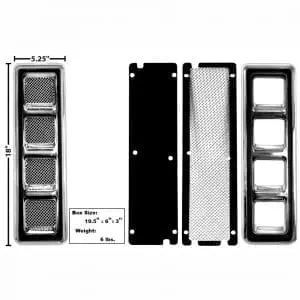 1968-1969 Chevy Camaro Hood Louver SS Set