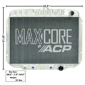 1968-1969 Ford Mustang Radiator Aluminum 2Row 250/302/351