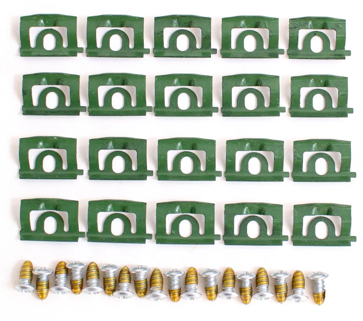 1968-1969 Plymouth Barracuda Back Glass Molding Clips/Screw Kit-AMKH-C-8024