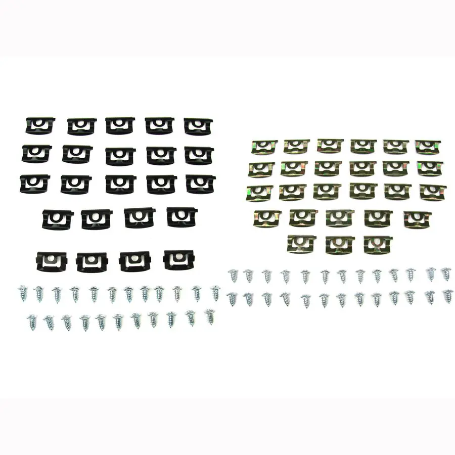 1968-1969 Plymouth Barracuda Windshield and Rear Window Molding Clip Kit-MCK-3442-68