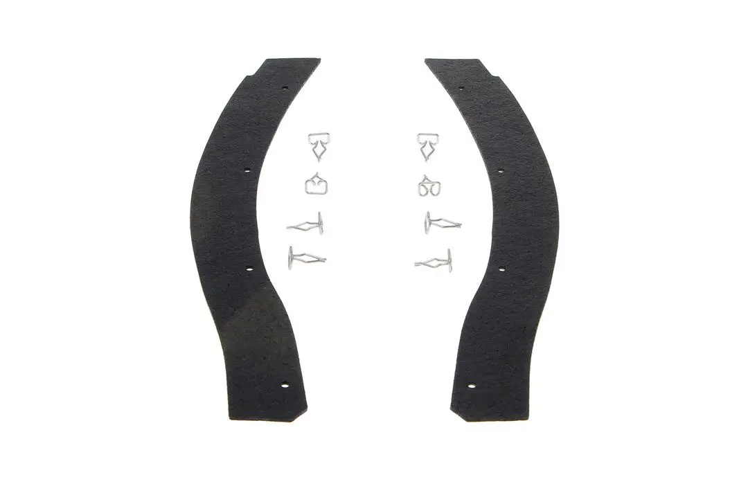 1968-1969 Plymouth Belvedere|GTX|Road Runner|Satellite Fender Splash Shield Seals Front w/Clips-FDCF-FSF3