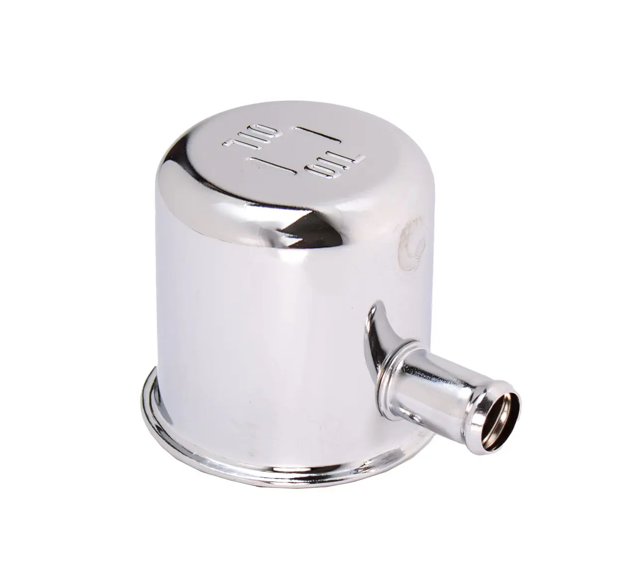 1968-1969 Plymouth|Dodge Satellite|Belvedere|Valiant|Barracuda|Charger|Coronet|Dart|Road Runner|GTX|Super Bee Oil Filler Breather Cap Tall w/1 Hose Outlet