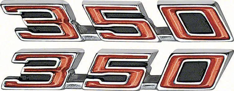 1968-1969 Pontiac Firebird Hood Emblems