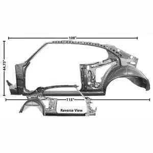 1968-1969 Pontiac GTO Quarter/Door Frame Assembly Driver Side (LH)