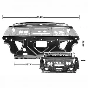 1968-1970 Chevy Chevelle Seat Rear Divider/Package Shelf EDP