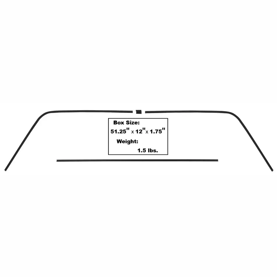 1968-1970 Dodge Charger Rear Window Interior Trim 4Pc