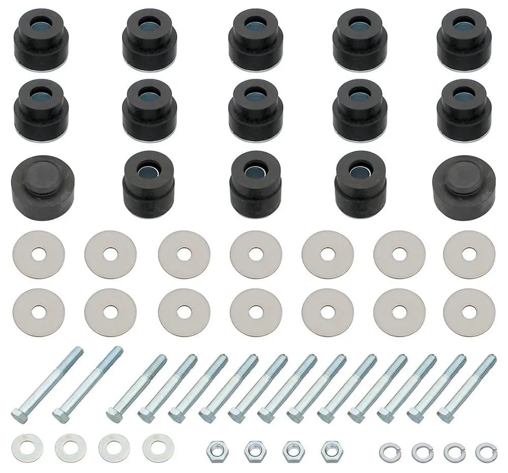 1968-1972 Chevrolet|Oldsmobile Chevelle|Malibu|Cutlass|442 Body/Radiator Support Bushing Kit w/Hardware-P-SB517K
