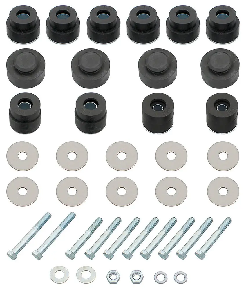 1968-1972 Chevrolet|Oldsmobile Chevelle|Malibu|El Camino|Cutlass|442 Body/Radiator Support Bushing Kit w/Hardware-P-SB516K