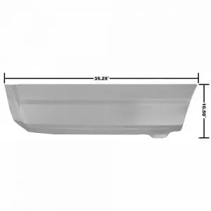 1968-1972 Chevy El Camino Quarter Lower Rear Patch Panel Passenger Side (RH)