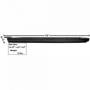 1968-1972 Chevy El Camino Rocker Panel Driver Side (LH)