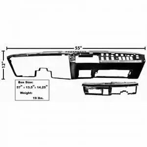 1968-1972 Chevy Nova Dash Panel Assembly