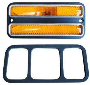 1968-1972 Chevy/GMC Pickup Front Side Marker Lamp (w/ Stainless Trim