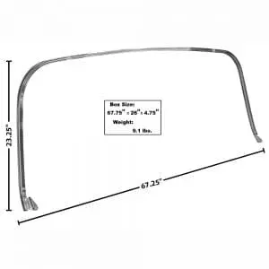 1968-1972 Pontiac GTO Convertible Top Frame Holder