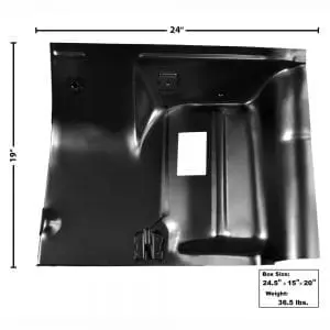 1968-1974 Chevy Nova Floor Rear Seat Panel Passenger Side (RH)